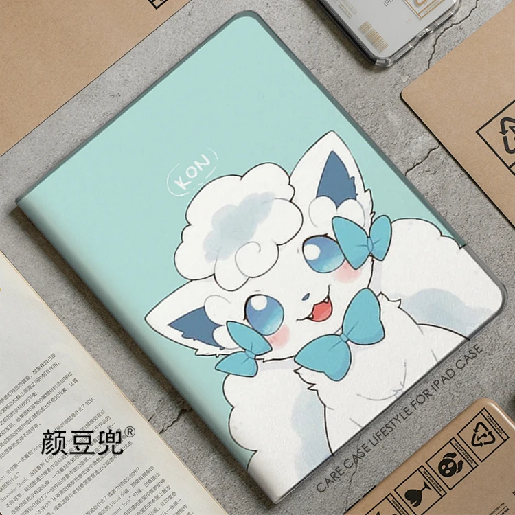 حافظة Vulpix Anime Goupix لجهاز iPad 10.2 7th 8th 10th Air 4 5 Mini 5 6 حافظة فاخرة من السيليكون لجهاز iPad Pro11 12.9 بوصة 2022 2023