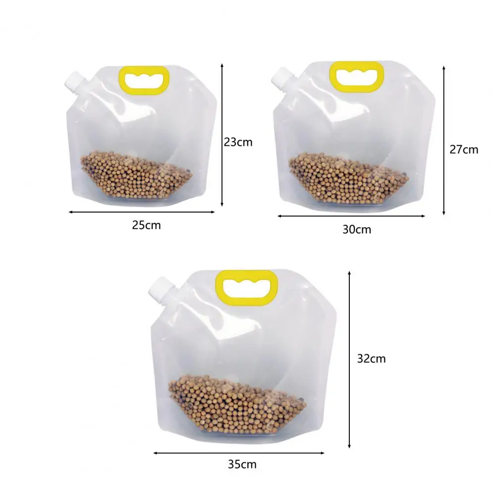Borsa per la conservazione della cucina comoda borsa per la conservazione dei cereali per uso alimentare borsa per la conservazione della cucina in piedi con manico forniture per la casa