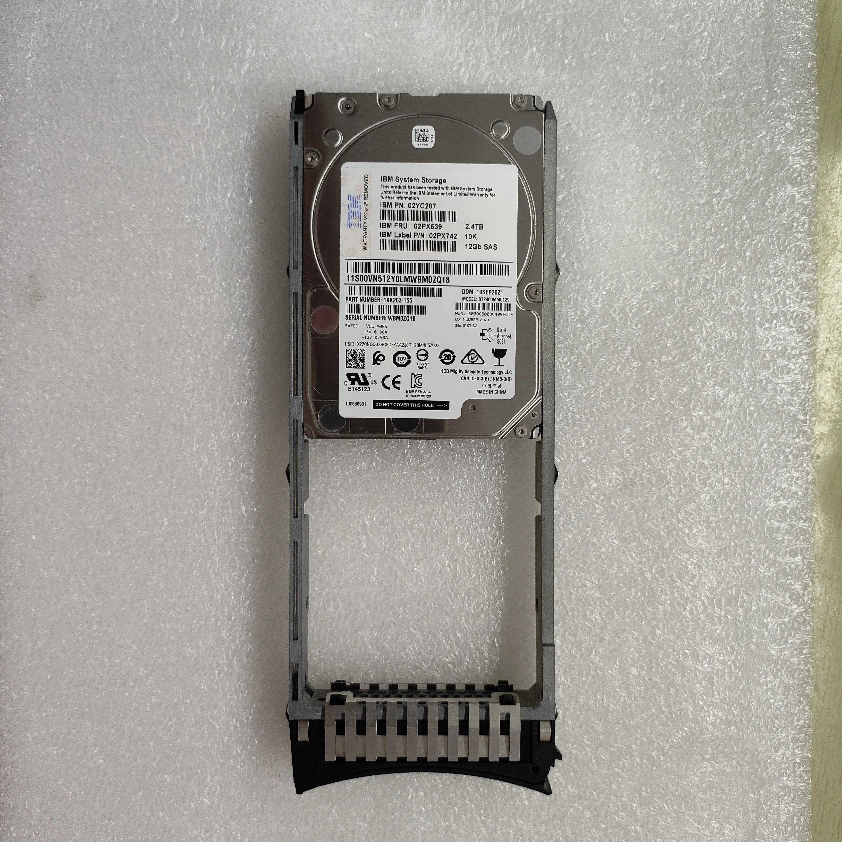 Good product 02PX539  02YC207 2.4T SAS 10K 12G 2.5 V5030E HDD Hard disk