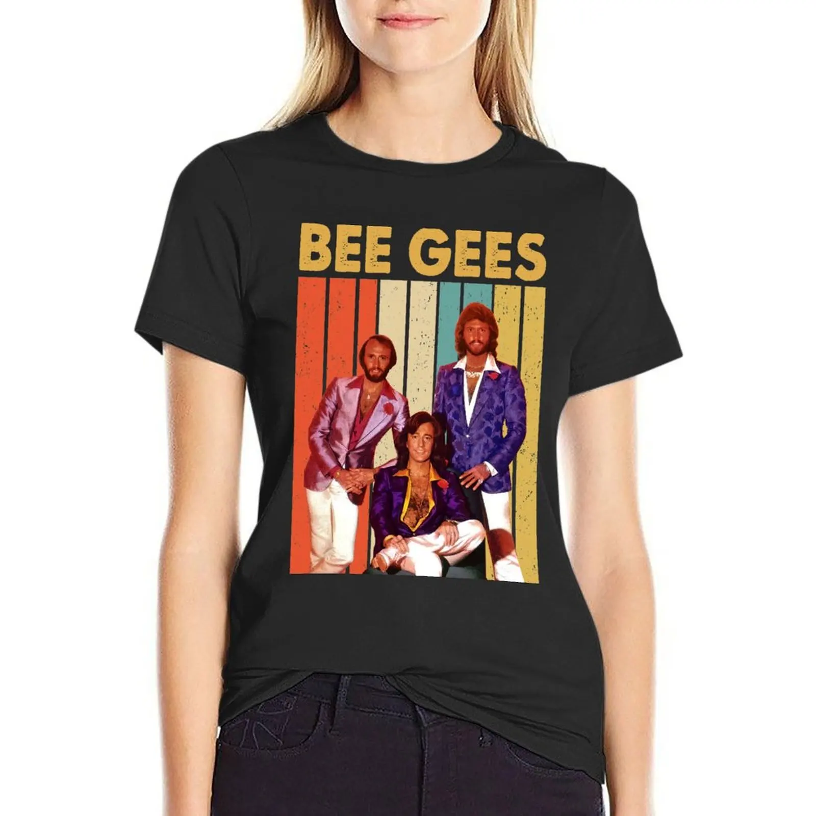 Retro Live Andy Bee Gees 80s Gift For Fans T-Shirt Blouse anime clothes t shirt Women