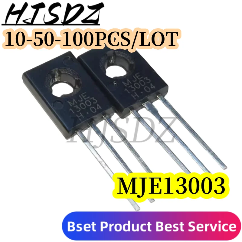 10PCS/LOT 100% Quality MJE13003 E13003-2 E13003 TO-126 Transistor 13003