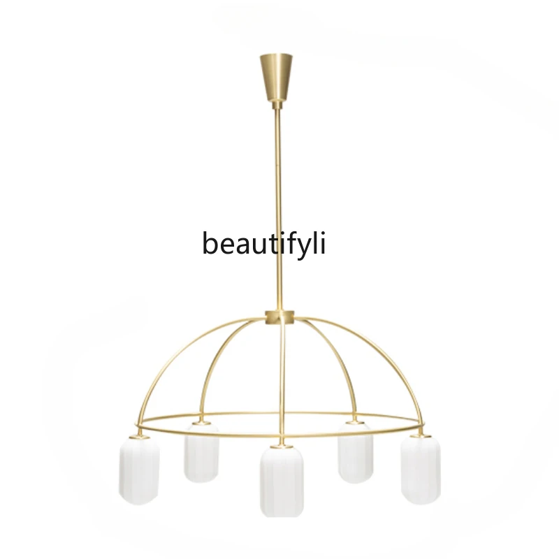 Chandelier Glass Lampshade Creative Personality Nordic Dining-Room Lamp Simple Modern Atmosphere Lamps