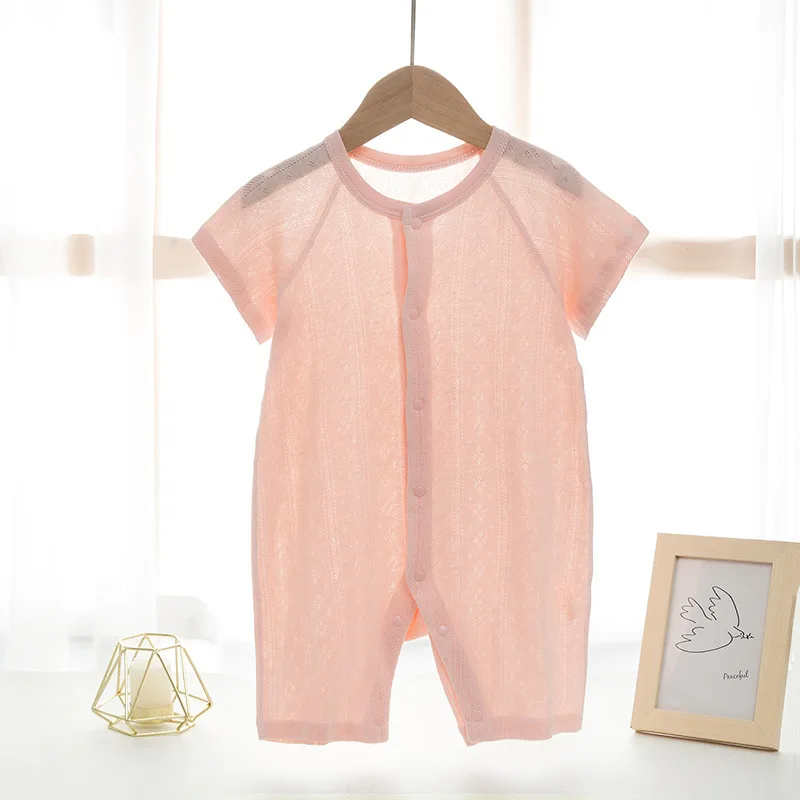 0 To 2year Old 100%Cotton Baby Pajamas, SummerShort Sleeve Rompers , Casual Jumpsuit for Newborn,Baby Boys and Girls