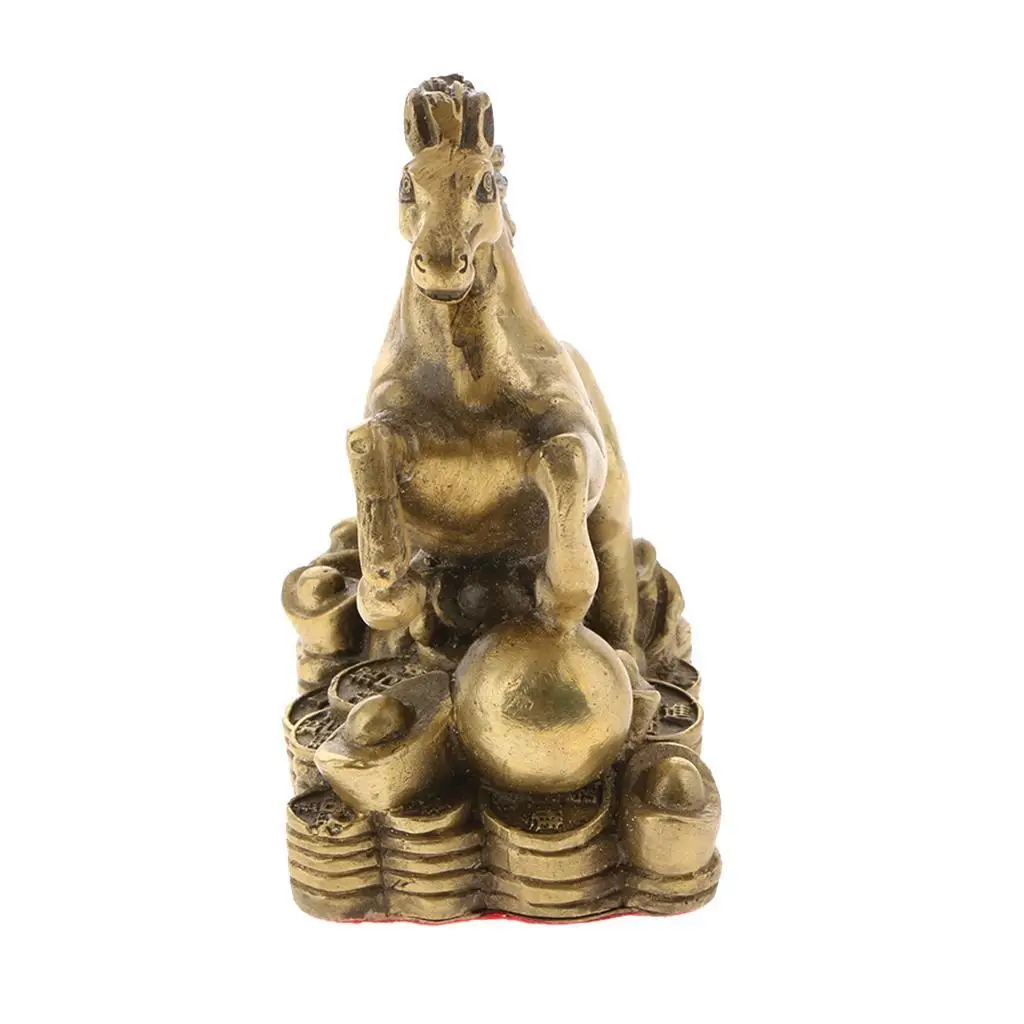 Pure Brass Chinese Twelve  Animal Figurine Ornament Luck Charm