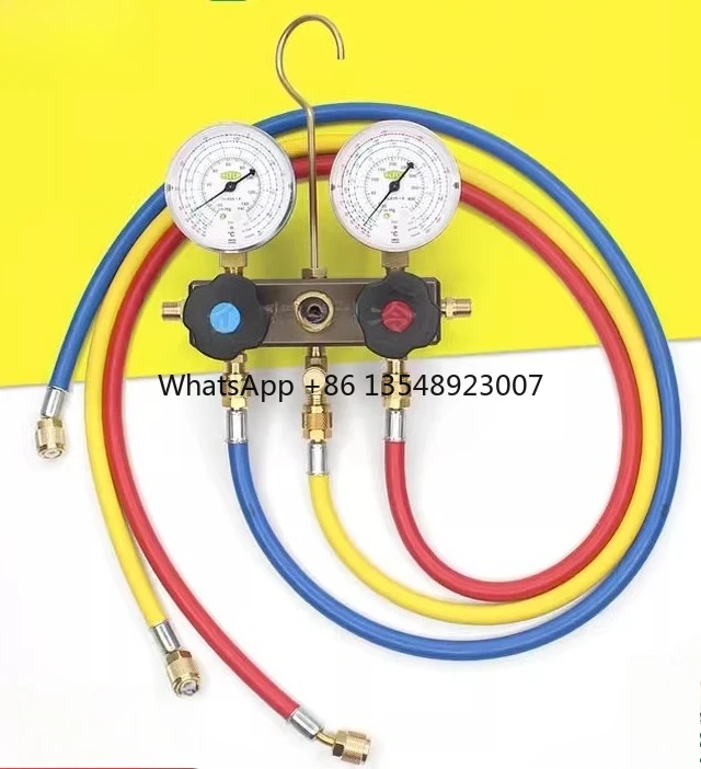 Double Head Composite Pressure Gauge for Measuring Refrigerant Pressure in Air Conditioning