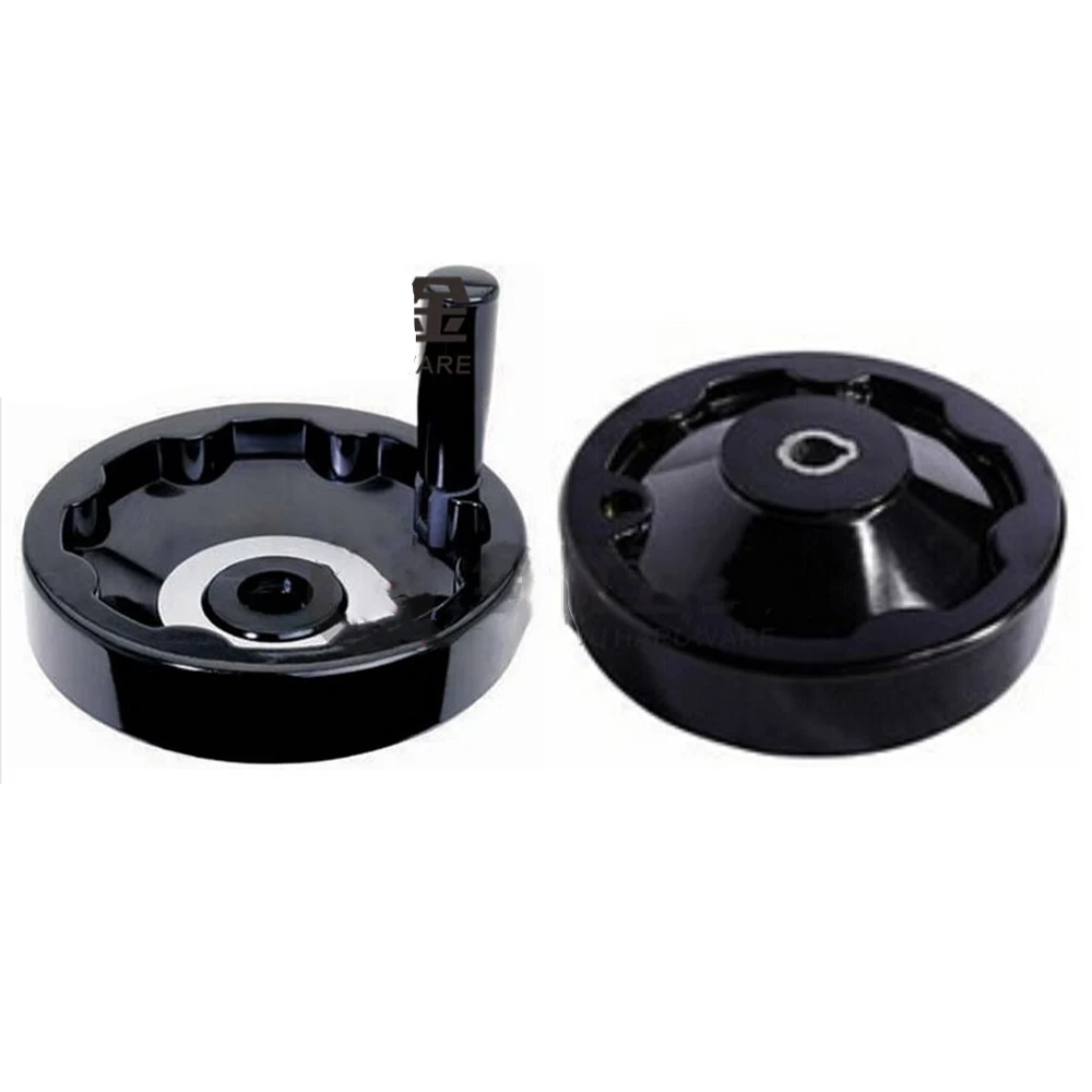 Dia M12/16/18/22 Foldable Full Spoke Handwheel Handle With Keyway Lathe Milling Machine Handwheel Machine CNC Accessories Tool