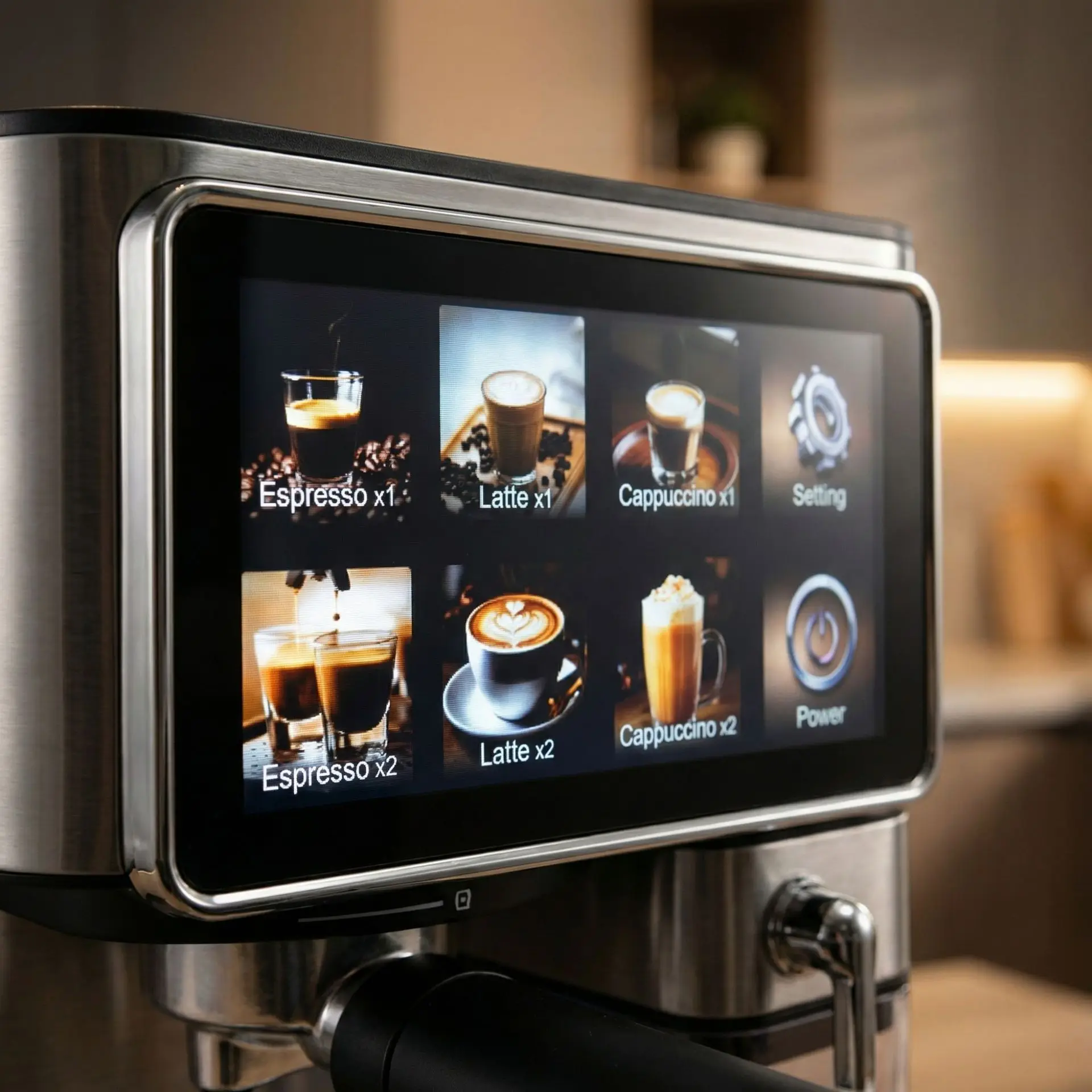Coffee Machine Italian Espresso Machine 1.8L Espresso Steam Extractor Coffee Maker