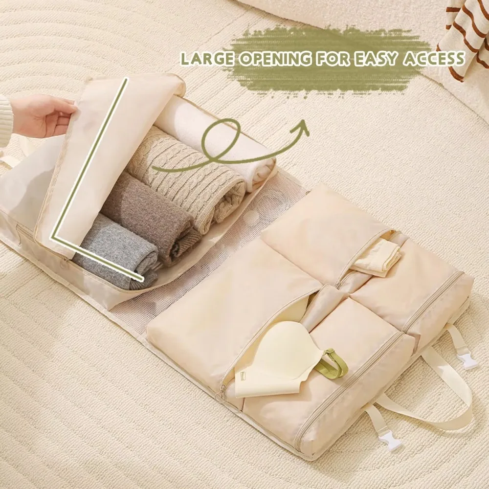 

Модная подвесная сумка с несколькими отделениями, портативный органайзер для багажа из ткани Оксфорд, складная дорожная сумка