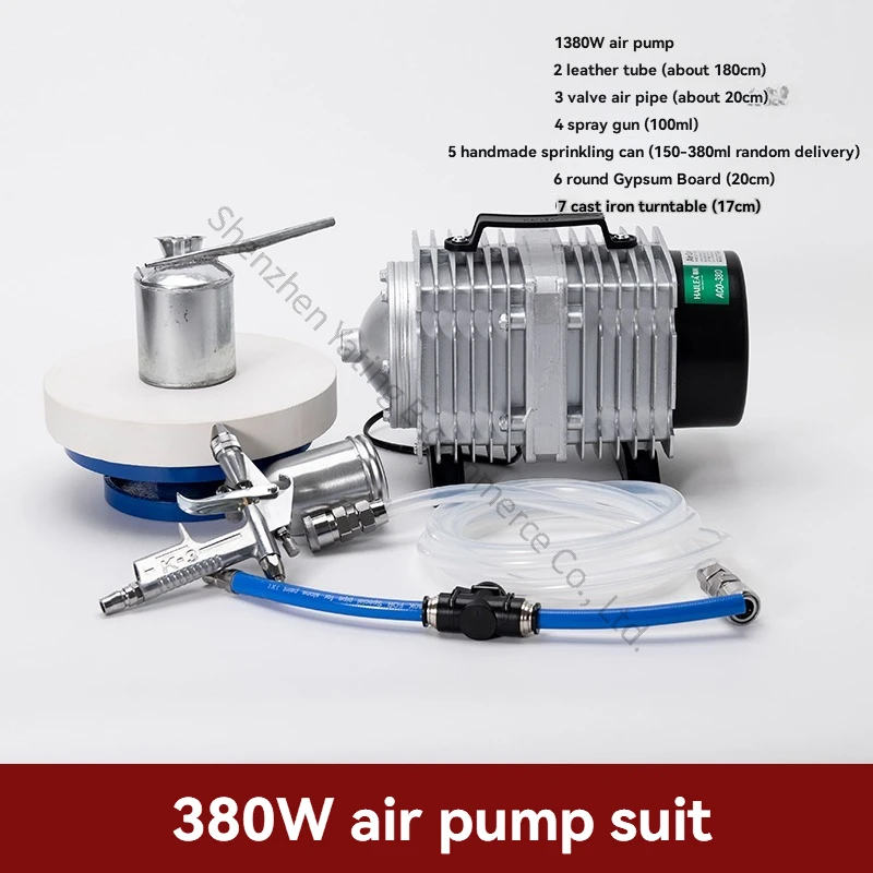 

Ceramic Glaze Spraying Air Pump, Ceramic Glaze Spraying Gun,Glaze Spraying Painting Pigment, Glazing Electromagnetic Air Pump