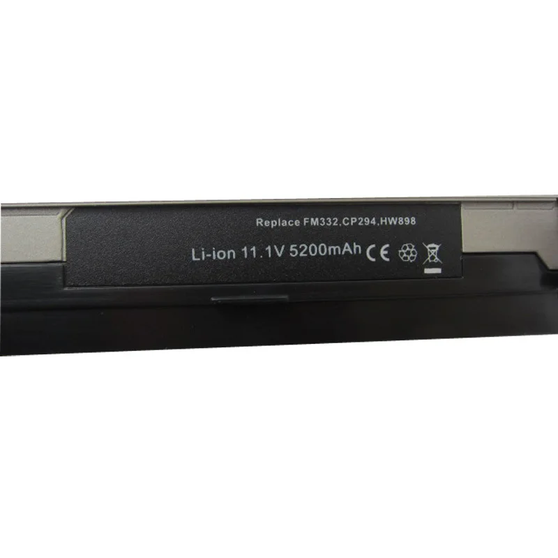 بطارية كمبيوتر محمول بديلة 5200 مللي أمبير في الساعة لأجهزة Dell Latitude E4300 E4310 312-0823 FM332 WJ386 XX327 XX337 HW898 Bateria 11.1V