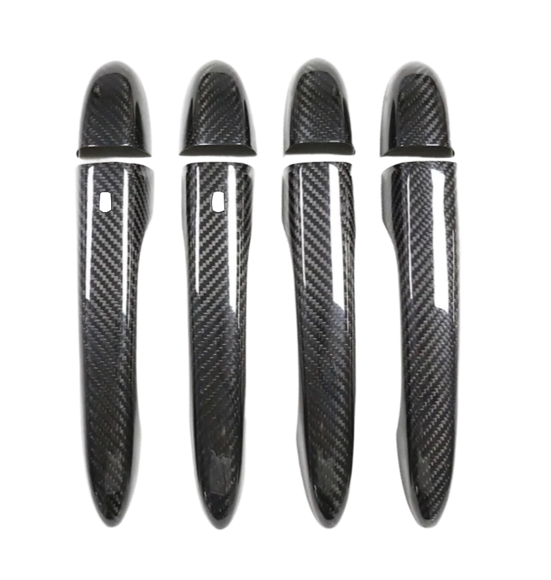 4 Door Handle Cover Add On Style Dry Real Carbon Fiber 2014-2022 For Maserati Levante Quattroporte M156 Ghibli M157 8 Pcs/Set