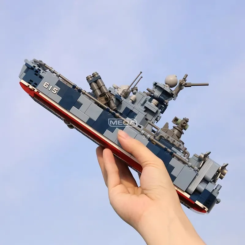 677pcs Russische Marine Bora Mrk-27 Bouwstenen Model Militaire Hovercraft Aansluiten Bricks Building Speelgoed Technic Blok Voor Jongens
