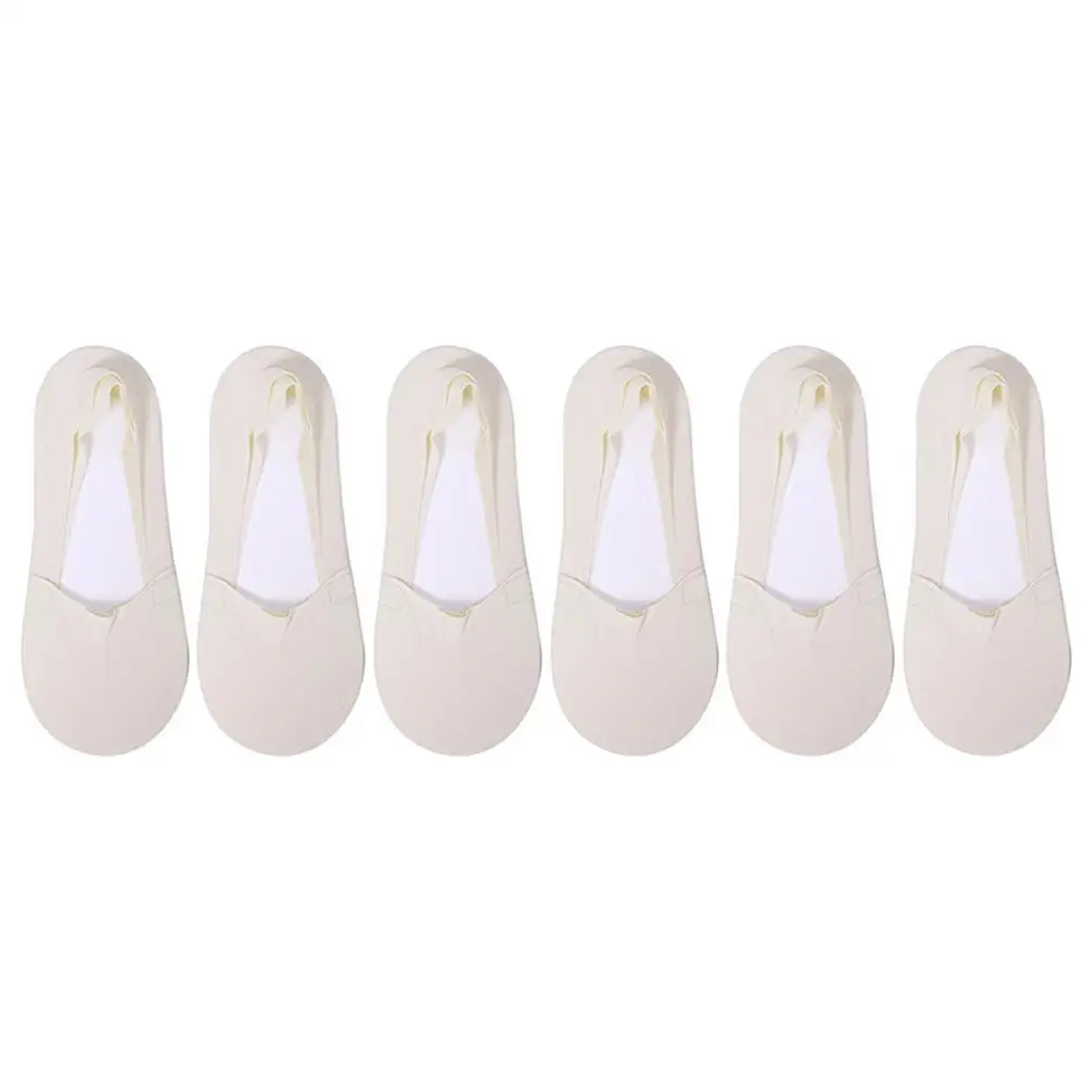 6/3 Pairs Women Socks High Quality Matching Casual Socks Breathable Invisible Thin Low Non-slip Socks Short Bottom Cotton S Z3l5