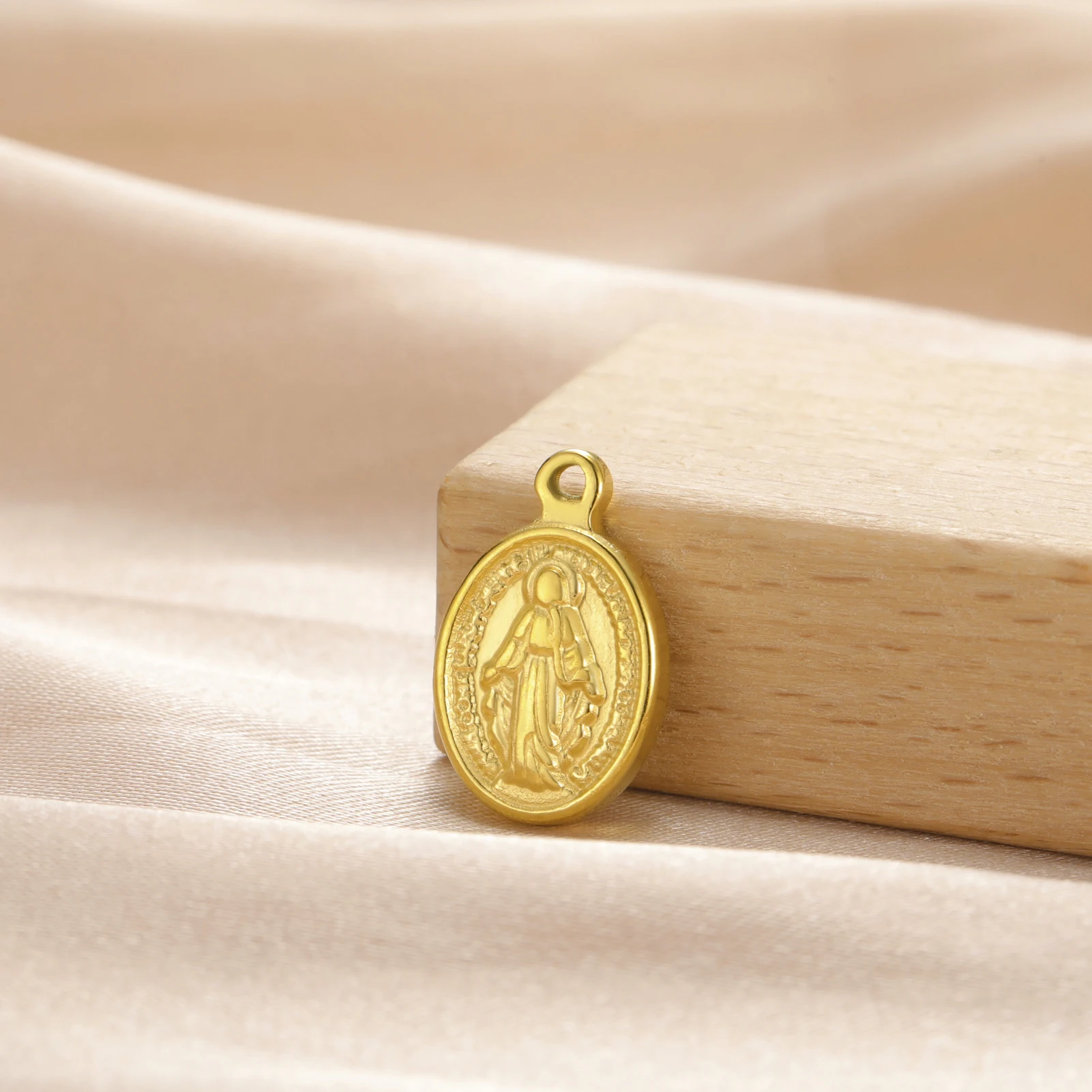 Lucktune 1 قطعة مريم العذراء قلادة لسوار قلادة أقراط DIY الفولاذ المقاوم للصدأ أم الله سحر مجوهرات اكسسوارات #2