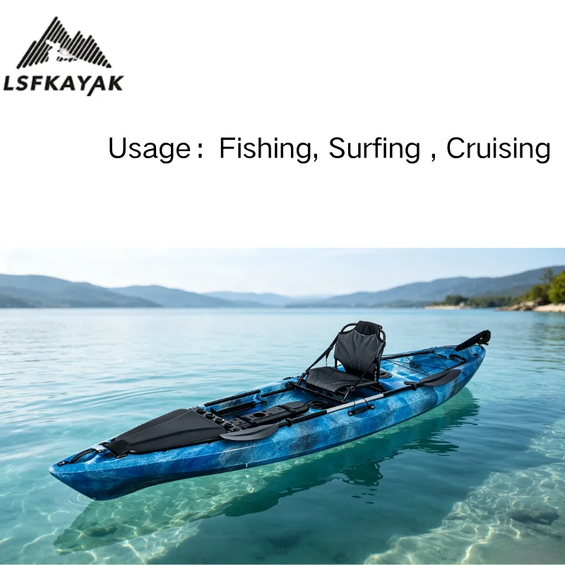 LSF Kayak 3.66m Mirage Pro Angler 12 Model 1 Person Non-slip Mat Light Weight Eco-Friendly HDPE Fishing Surfing Drifting