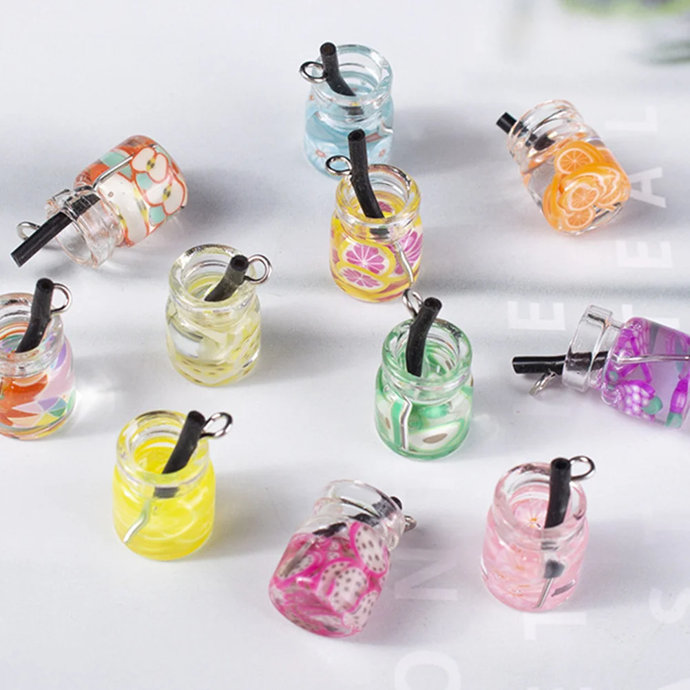 

30 шт., подвески в виде мини-бутылки, кулон, сделай сам, изготовление ювелирных изделий, аксессуары для рукоделия, изысканный подарок, подвески в виде бутылки для напитков, ювелирный кулон