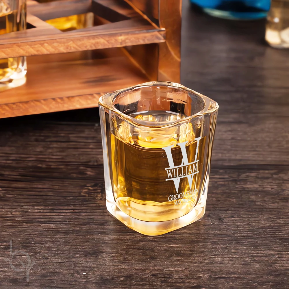 

1/10pcs 60ml Personalized Wedding Shot Glasses Engraving Custom Shot Glass for Guest Gifts Groomsmen Gift Birthday Gifts