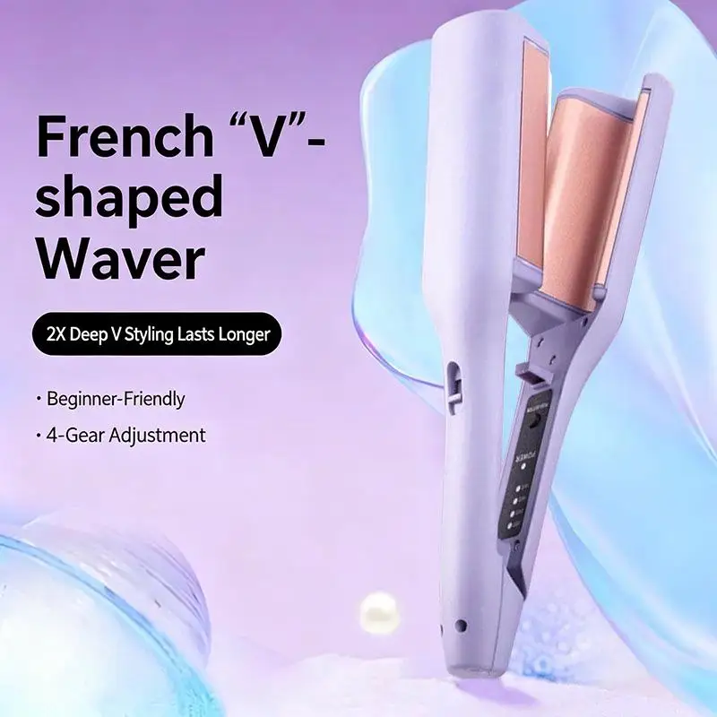 *Fast Heating Hair Styling Tool 32mm Automatic Hair Curler Stick Curler Portable Big Wave Rotating Iron Hair Curling