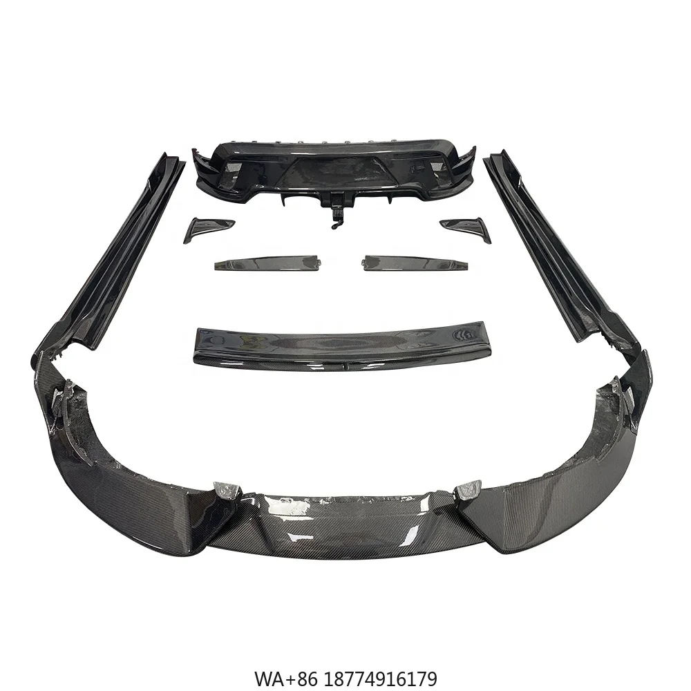 

MSY Style из углеродного волокна, передняя губа, задний диффузор для губ, спойлер, боковые юбки заднего крыла, комплект кузова для Tay/can