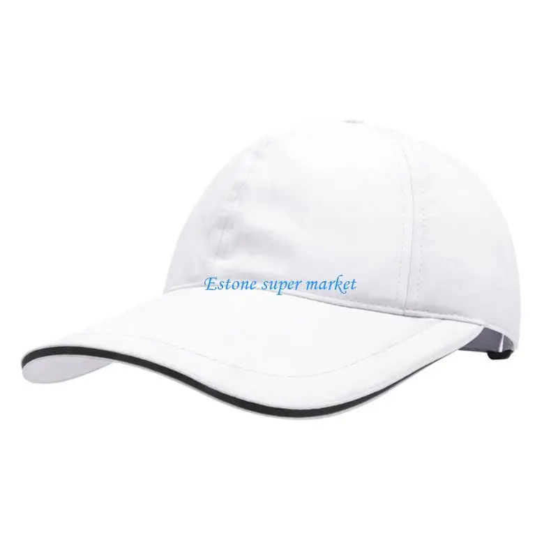 090B Child Quick Drying Baseball Caps Lightweight Sun Hat Outdoor Running Sun Protections Large Brimmed Ponytail Hat