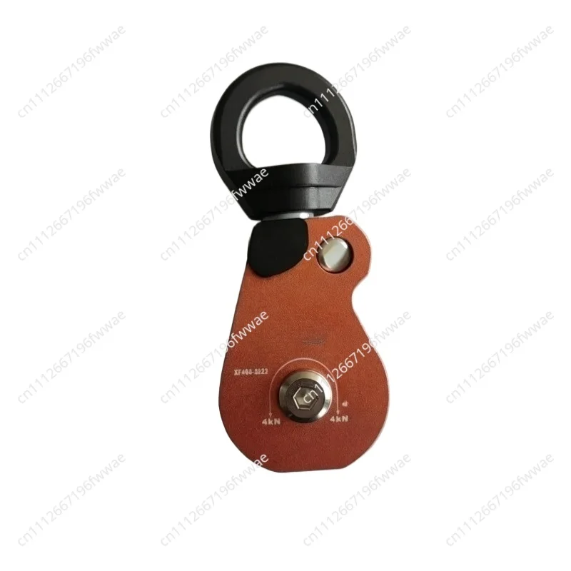Rotating universal rope pulley knotting universal joint climbing climbing high-altitude operation user single pulley