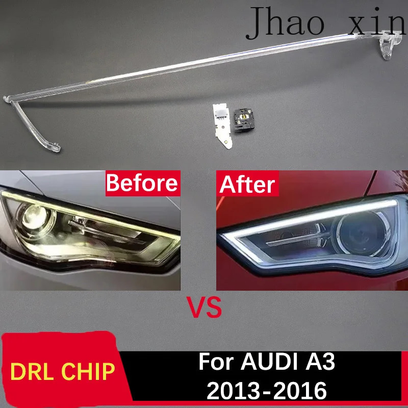 

Модуль источника света для фар Audi A3 2013-2016: DRL-чип, световодная лента, плата Angel Eye, балласт, белый свет