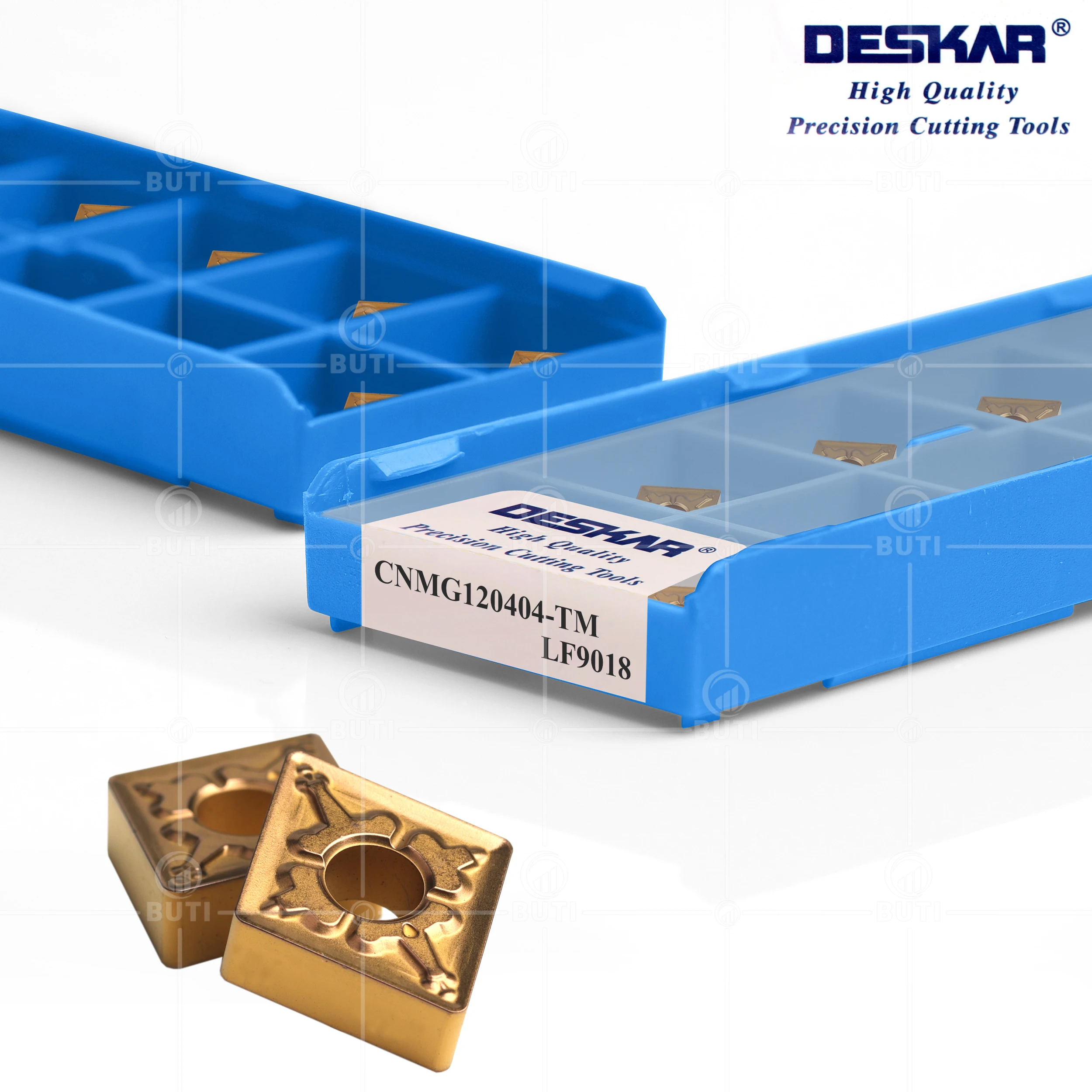 Imagem -02 - Deskar 100 Original Cnmg120404 Cnmg120408 tm cq Lf9018 Cnc Torno Cortador Corte Torneamento Ferramentas Carboneto Inserções para Peças de Aço