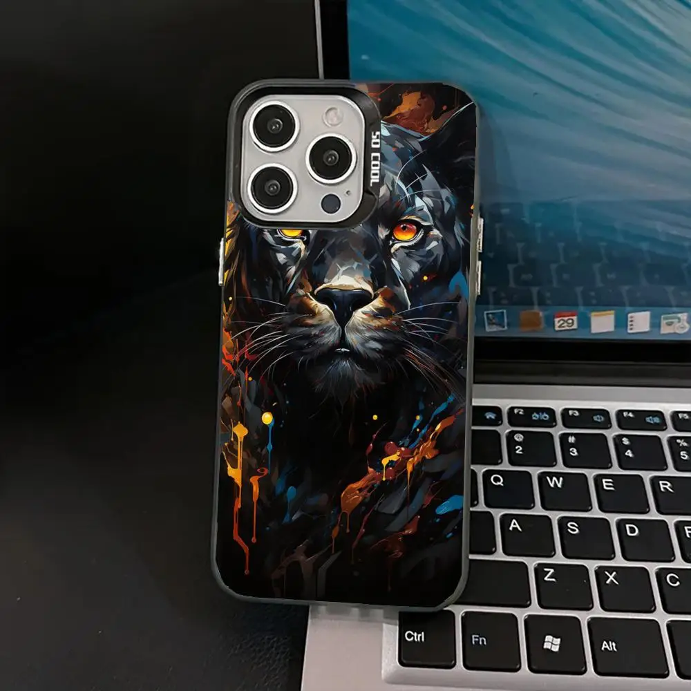 

Fierce tiger case for iPhone17 16 15 14 13 12 11 Pro/ Max/Plus shock-proof rear cover anti-fingerprint
