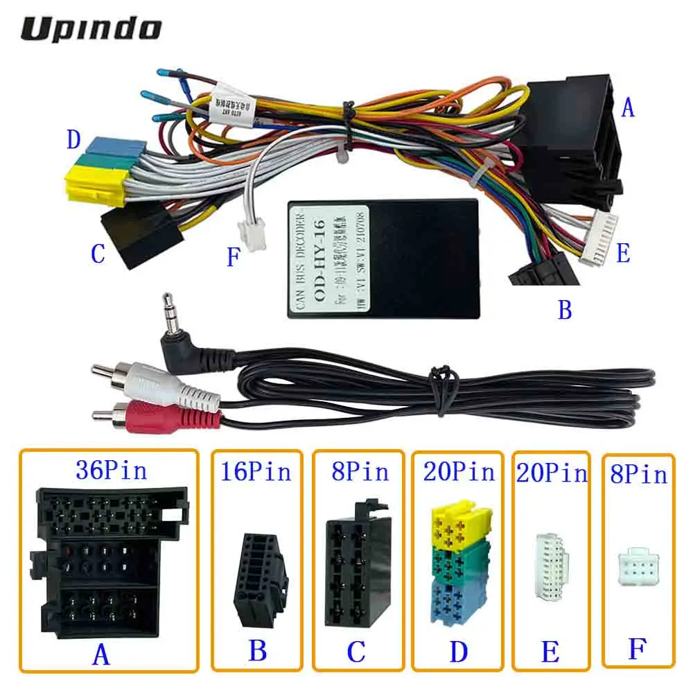 Car Radio Cable CAN-Bus Box Adapter for Hyundai Genesis Coupe 2009~2011 Wiring Harness Media Player Power Connector Socket