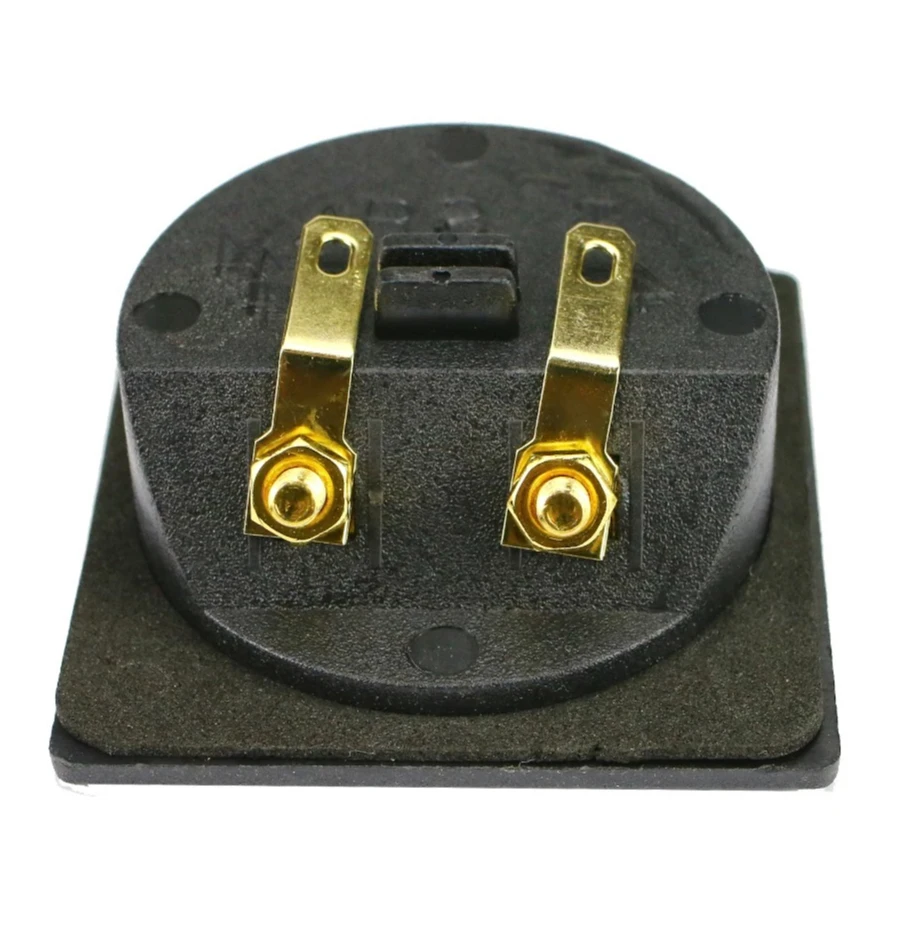 2 uds Mini altavoz Terminal de altavoz doble cableado DIY 57*57MM 2PCSGHXAMP caja de terminales de altavoz de 2 canales de alta calidad