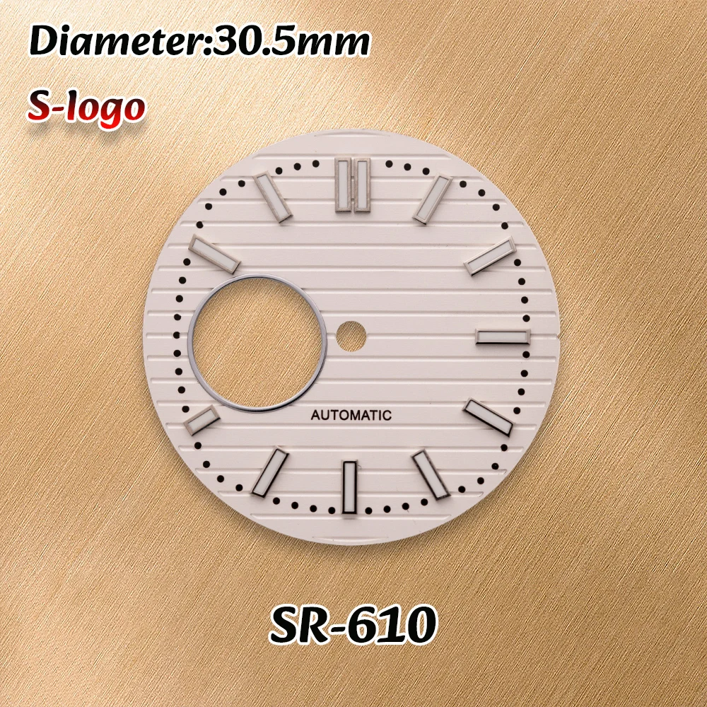 NH38 Movement S Logo 30.5mm Nautilus Hollow Dial Green Luminous Watches for men Watch Modification Accessories