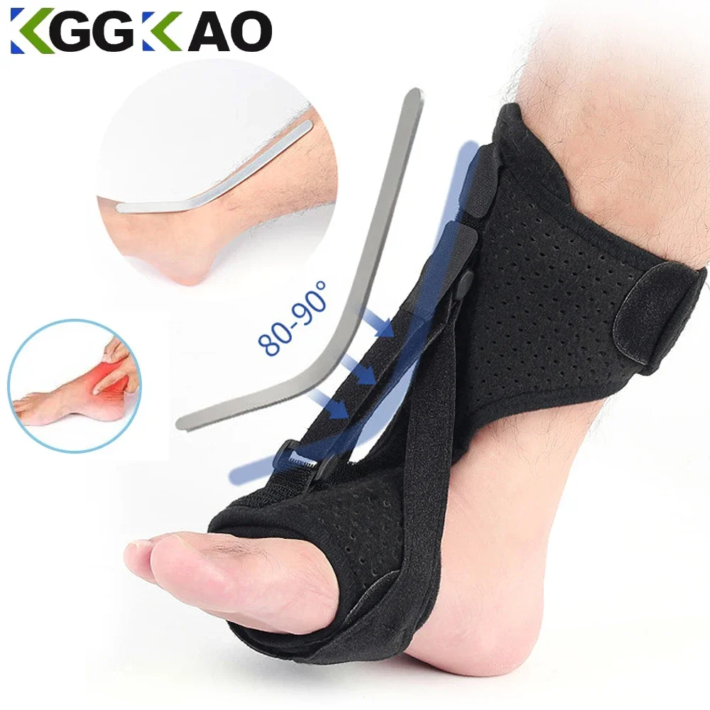 AFO Adjustable Foot Drop Orthotic Brace Plantar Fasciitis Recovery Foot Splint Support for Achilles Tendon,Alleviates Foot Drop