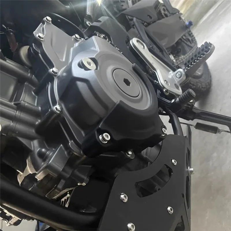 

Trending Motorcycle Engine Hood Engine Protective Cover Cooling Protective Cover For CFMOTO 450MT 450 MT 450-MT MT-450 2024