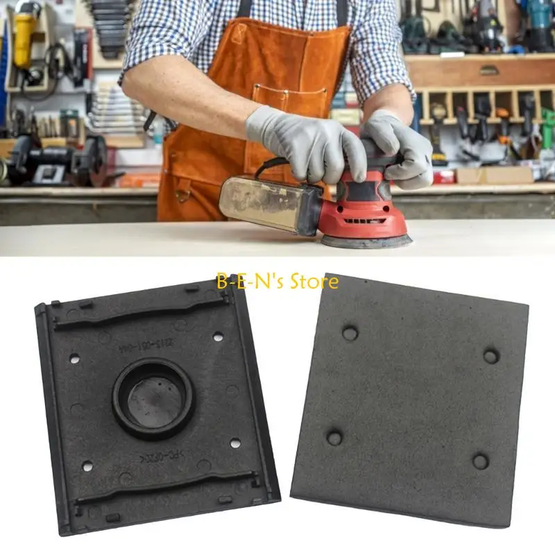 Y1AD High-performance Square Sander Backing Pad Sander Pad Replacement Adhesive Sander Pad Mat for Grinding & Polishing