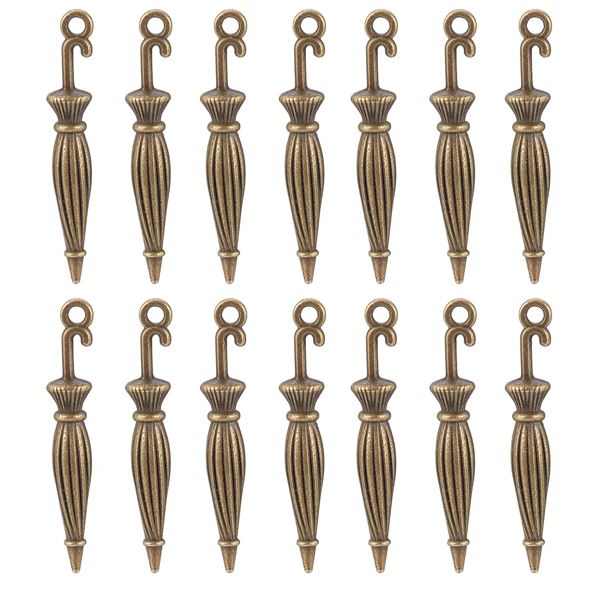 50 Pcs Pendant Shade Jewelry Number DIY Large Necklace Charm Charms for Necklaces Making Alloy