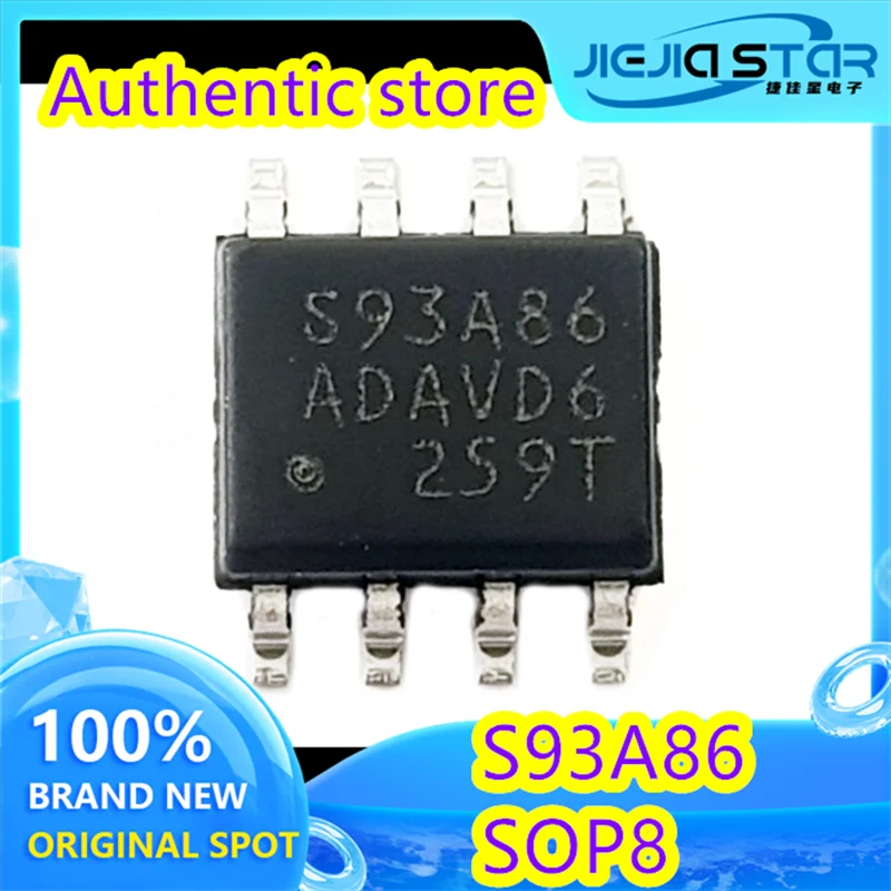 

Automotive Instrument Memory Chip, S93A86, S93A86AD, SOP8, Guaranteed to Work Well, 100% Brand New, Fast Delivery, 4/40 Pcs