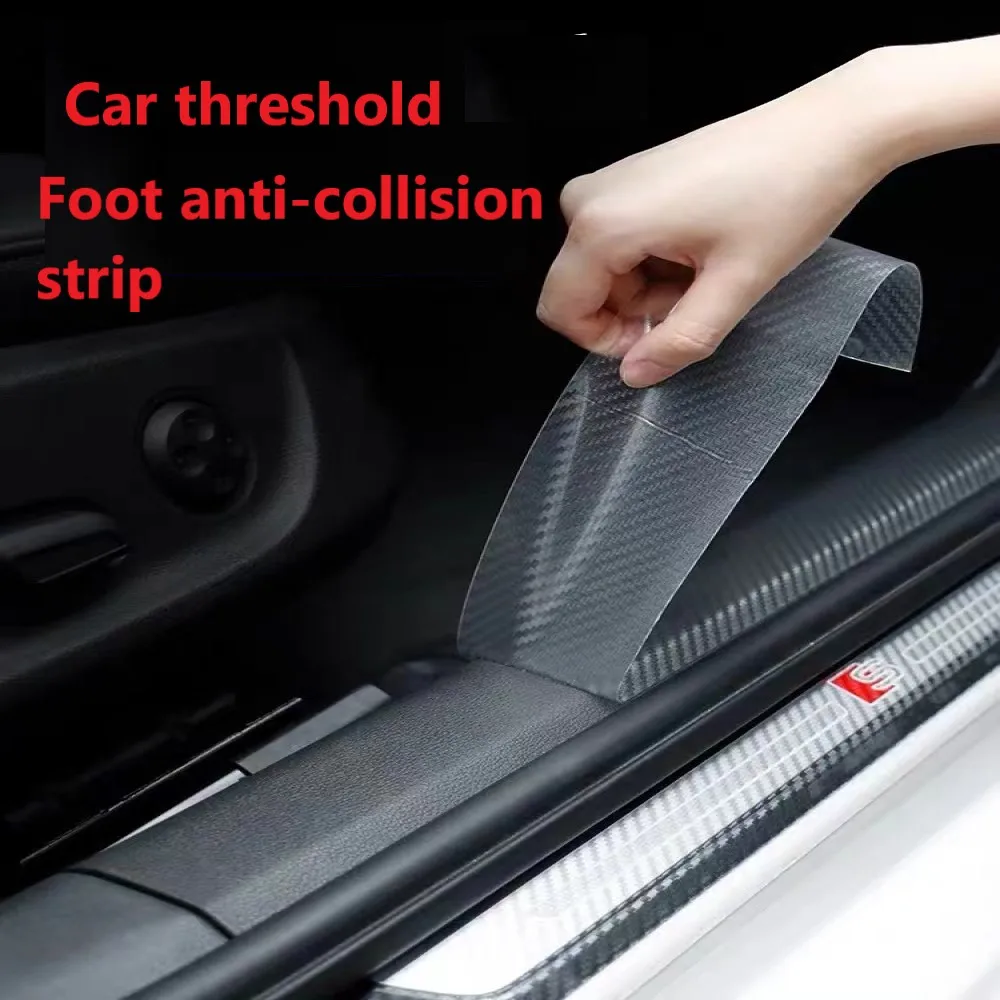 

Car Threshold Scuff Plate Carbon Fiber Sill Protector Stickers,Auto Door Welcome Pedal Guards,Car rear anti scratch protector