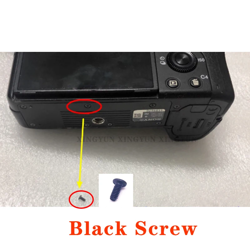 10 szt. Uniwersalne czarne śruby dolne do Sony A7R A7R2 A7M2 A7M3 A7R3 A7S2 A7S3, części cyfrowe