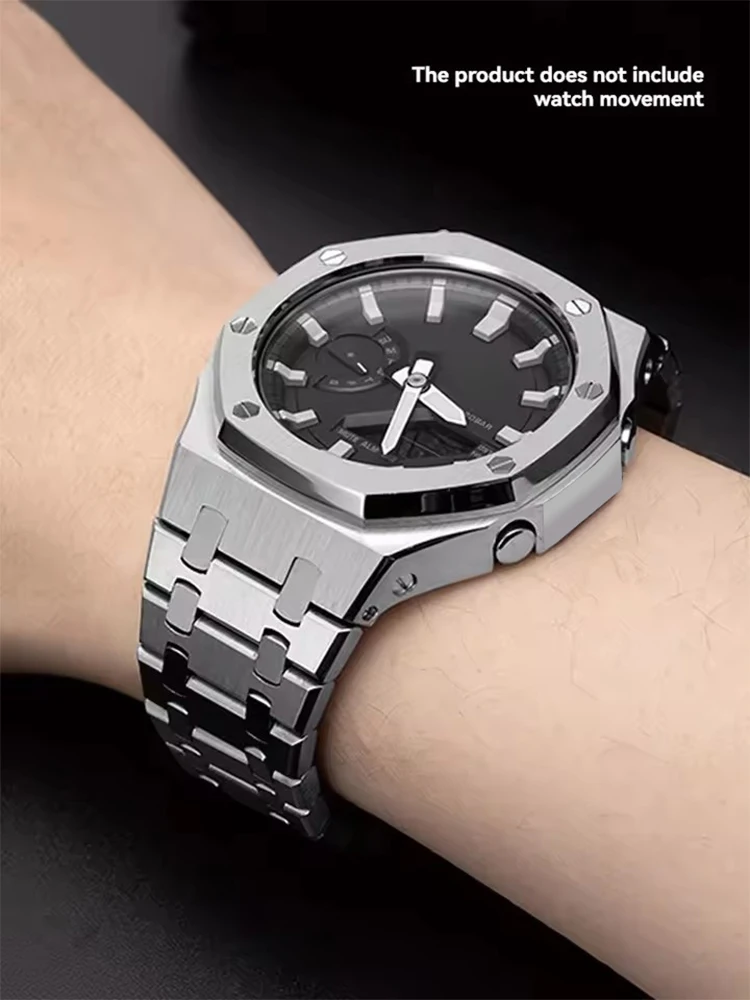GA2100/modified/Steel/Case/Strap/mod/Refit/Kit/For/Casio/G-Shock/GA-2100/GA-2110/GA-B2100/metal/Mod/Kit/316L/Metal/Shell&Bands