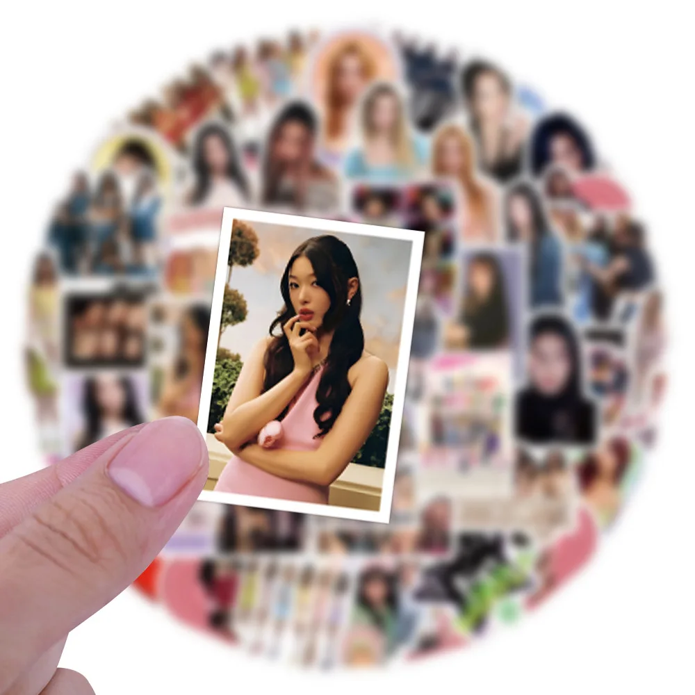 60/120PCS New Katseye Kpop Girl Group Graffiti Stickers Decoration Luggage Phone Guitar Scraphbook Waterproof Sticker Kid Toy