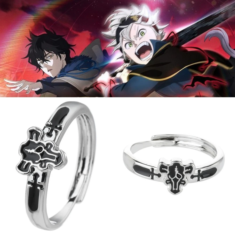 Men'S Accessories Rings - 애니메이션 블랙 클로버 반지 아스타 코스프레