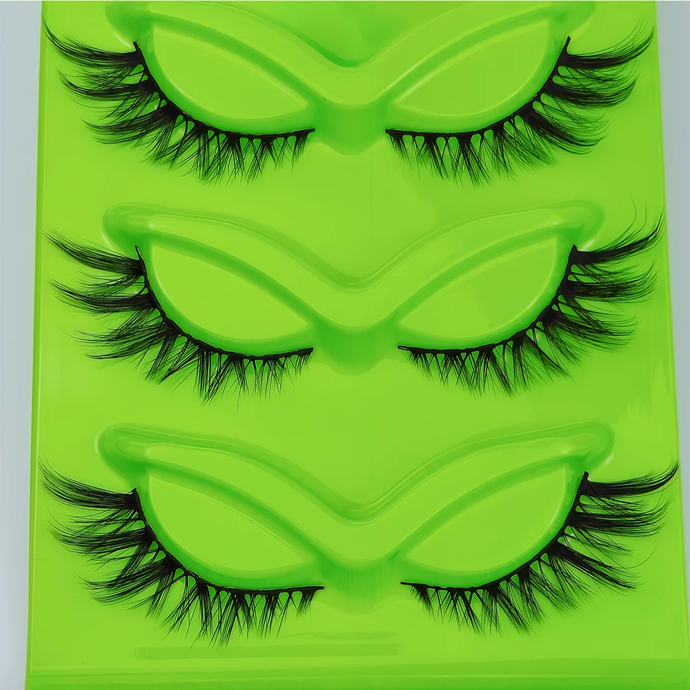 Ciglia piccole arricciate 5 paia di ciglia finte super morbide e spesse Barbie occhi comici ciglia finte sono un must per i principianti