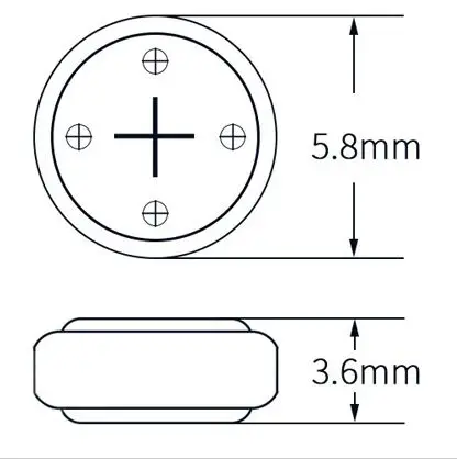 아연 공기 보청기 배터리, A10 P10 S10 ZA 10 PR536, 1.45V, 6PCs/로트
