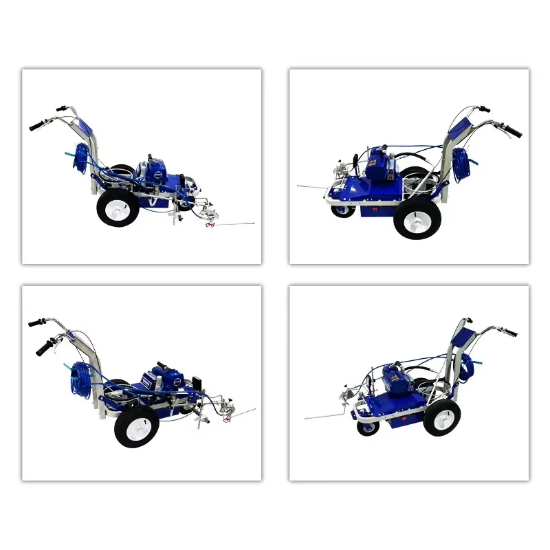 Hand Push Cold Spray Road Marking Machine Parking Lot Line Painting Equipment Hydraulic Sprayer For Floor Marking Customized