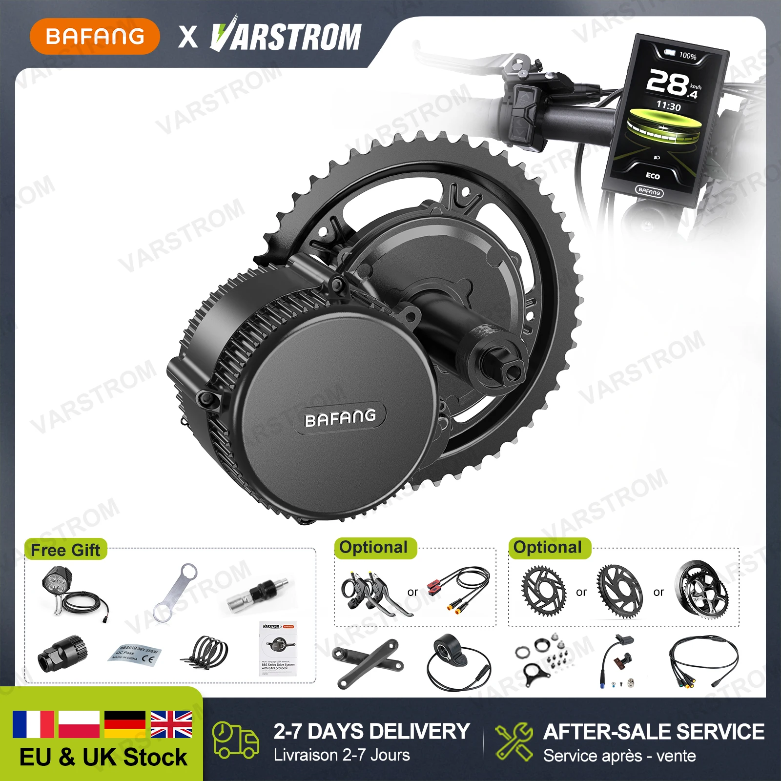 

BAFANG G340 Mid Drive Motor BBS02B BBSHD BBS03 BBS01B Electric Bike kit Conversion 48V 36V 52V eBike Engine with LCD Display kit