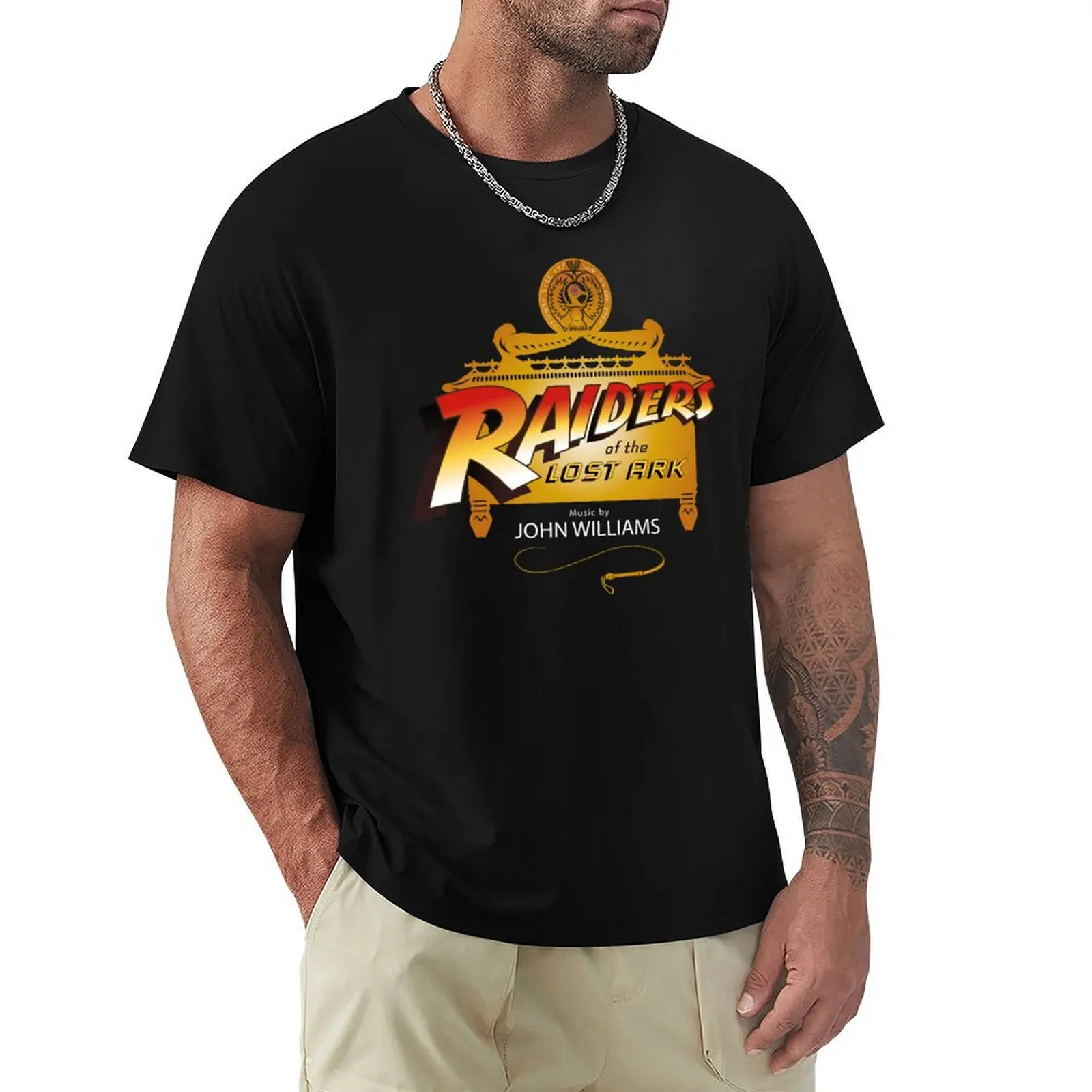 Ark of Adventure - Staff of Ra - Music by John Williams (Variant 2) T-Shirt man t shirt summer T-Shirt