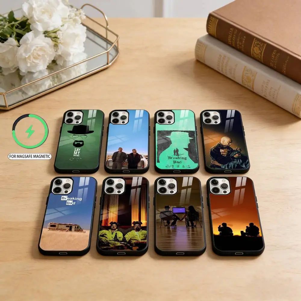 

B-Breaking B-Bad-TV Phone Case For iPhone17,16,15,14,13,12,11 Plus,Pro Max Magnetic For Magsafe Wireless Charging