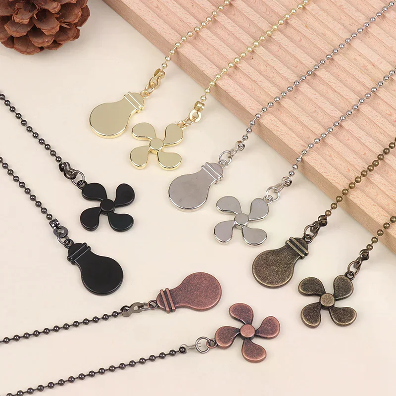 Ceiling Fan Pull Chain Ceiling Light Metal Pendant Pull Chain Extension Chandelier Chain Extender Home Hardware Accessory