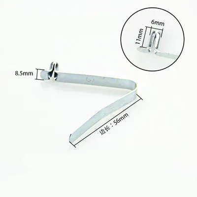 YYT 10 Buah V-shaped Spring Buckle 6Mm Spring Buckle Steel Sheet Stainless Steel Vertical Spring Sheet