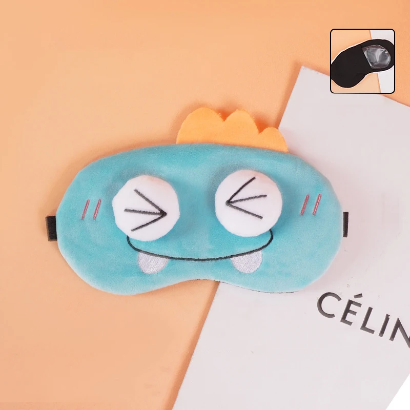 Cartoon Kawaii Lunch Nap Eye Protection Eye Patch Cute Creative Plush Capybara Ice Compress Light-blocking Eye Mask Gifts